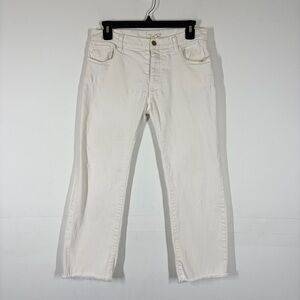 Flaw Nili Lotan Crop Off White Jeans Size 2
